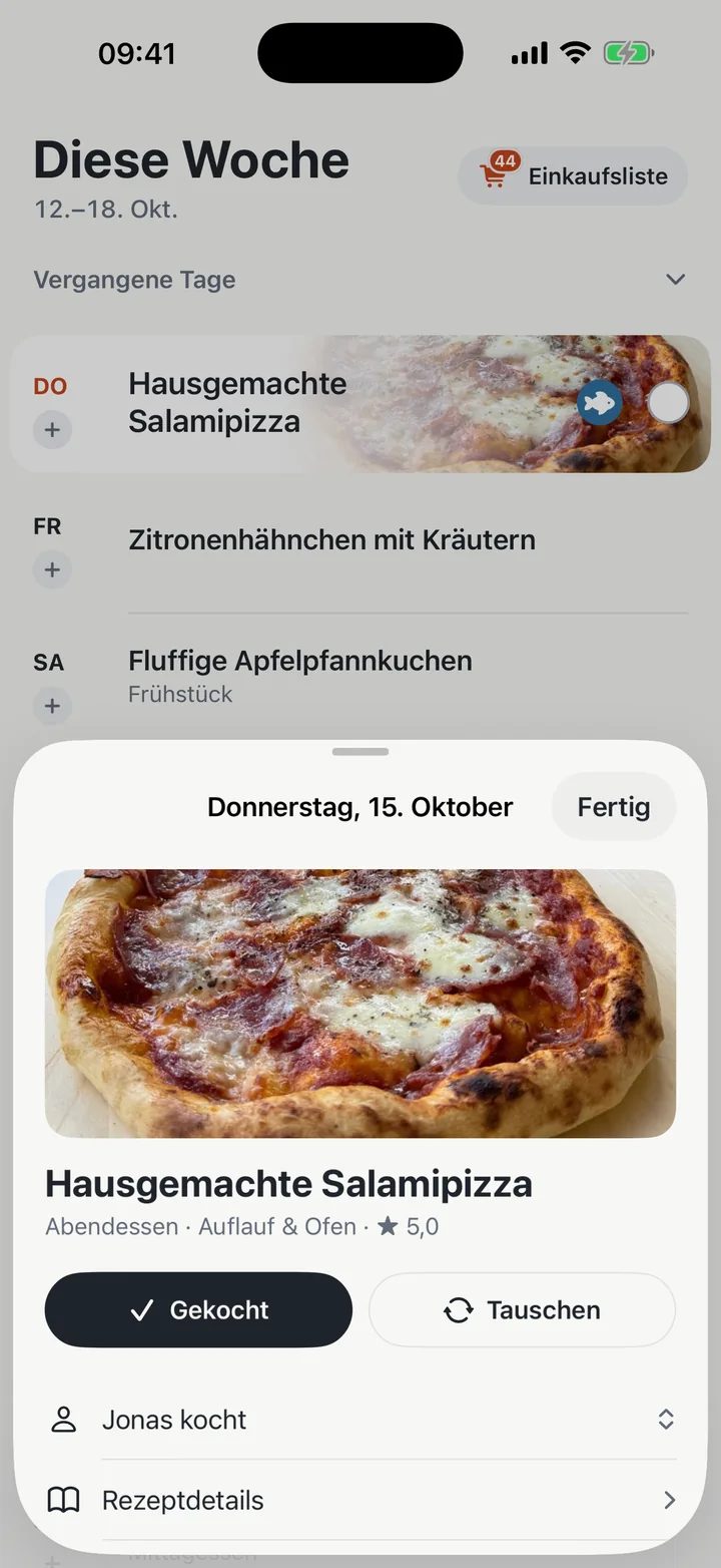Das heutige Gericht in Yadlo tauschen